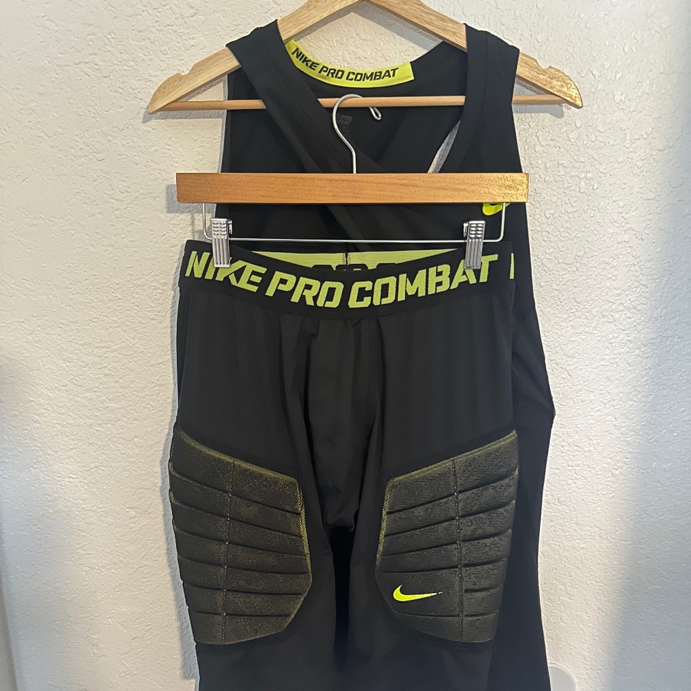 Nike Pro Combat Compression Shorts and Tank Top Size 2XL